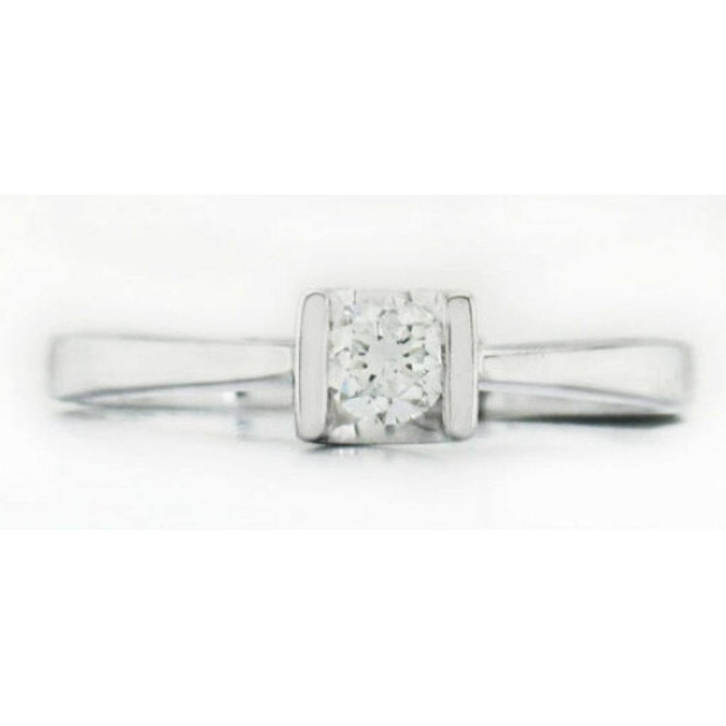 Diamond 015 Ct Vs1 Diamonds Ring 18k White Gold